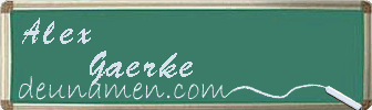 Alex Gaerke Visitenkarte